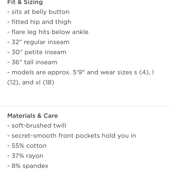 Old Navy flare pixie pants - Picture 4 of 8